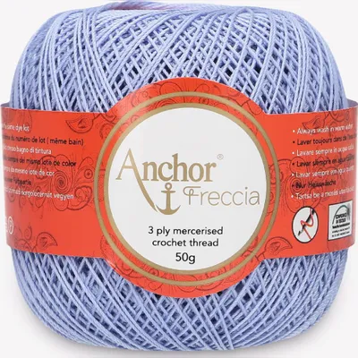 Obrázek produktu pro Anchor Freccia 12 – bavlněná příze vhodná pro háčkování a krajky (barva 00117)
