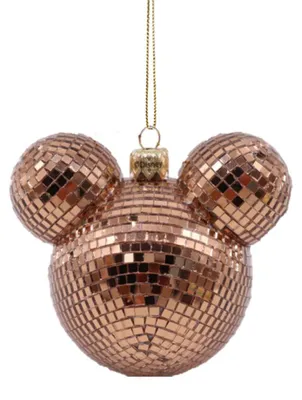 Produktbild von Disney Weihnachtskugel Mickey-Ohren Mosaiksteine Kunststoff Kupfer 8,5 cm