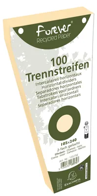Produktbild von Exacompta Trennstreifen Forever 100 Stück Chamois 105x142mm