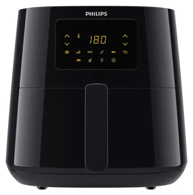 Produktbild von Philips Airfryer Essential, Heißluftfriteuse, 1.2 kg, Touchscreen, energieeffizient, Schwarz (HD9270/90)