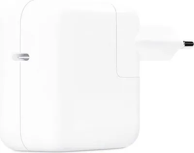 Zdjęcie produktu dla Ładowarka sieciowa USB-C APPLE 30W, szybkie ładowanie, kompatybilna z USB-C, rekomendowana do MacBook Air