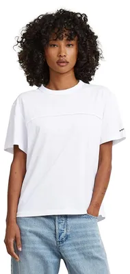 Productafbeelding van G-STAR dames T-shirt, model Seam Wmn, kleur wit (artikelnummer D28713-336-110), maat L (EU)