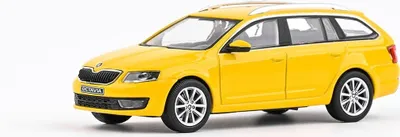 Zdjęcie produktu dla Skoda Octavia III Combi (2013) - Żółta taksówka ABREX 1:43