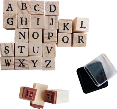 Produktbild von Stempelset Alphabet A-Z Einschulung