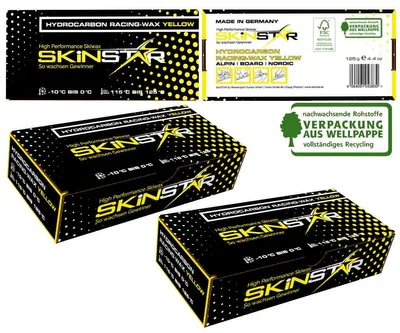 Imagen del producto de SKINSTAR Cera para esquí de competición, cera para hidrocarburos, set de mezcla profesional, color amarillo, 250g