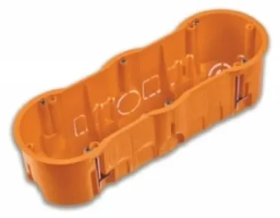 Image de Boîte électrique triple PK60 3x68 de profondeur pour plaque de plâtre Regips + vis PAWBOL