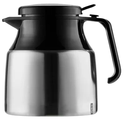 Isolierkanne 1,3 L Edelstahl matt mit Drehverschluss