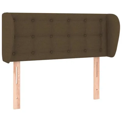 Produktbild von vidaXL Kopfteil mit Ohren Dunkelbraun 93x23x78/88 cm Stoff
