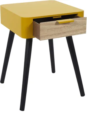 Produktbild von Nachttisch aus Holz 1 Schublade Zoran