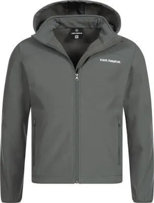 Produktbild von L KJ-56|KIRKJUBØUR "Hestur" Herren Softshell Jacke 10.000 mm Wassersäule grau