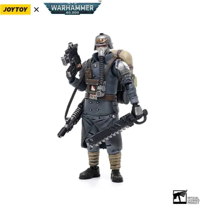 Obrázok produktu pre Akčná figúrka Warhammer 40k v mierke 1:18 – Death Korps of Krieg, seržant z oddielu veteránov, 10 cm