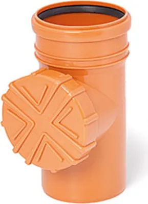 Produktbild von Abflussreiniger mit Sieb für 110 mm Abflussrohr, orange