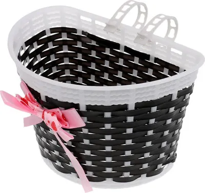 Immagine prodotto di Cestino per bicicletta per bambini, 20x13x11cm Nero, Tessuto e leggero, Per bicicletta e monopattino per bambini, Stabilità e stile