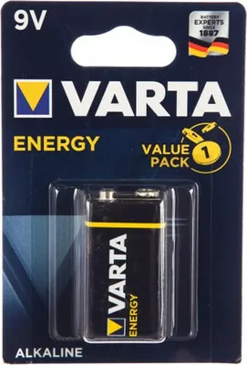 Obrázok produktu pre Varta ENERGY 9 V, Alkalický, 9 V, Modrá, 1 kusov