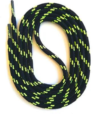 Produktbild von SNORS Sicherheitssenkel rund - SCHWARZ / NEONGELB - 5mm - 120cm