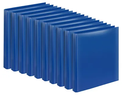 Produktbild von VELOFLEX - Präsentationsordner VELODUR DIN A4 4-Ring Blau 10 Stück