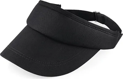 Image de Beechfield B41 | Sports Visor Pare-soleil - Couleur : Black - Taille : One Size