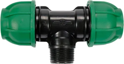 Produktbild von PP-T-Stück Außengewinde 32 mm x 1" x 32 mm