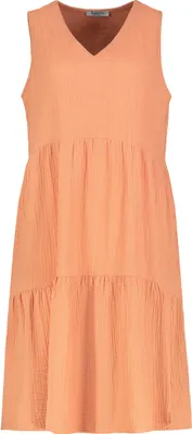 Produktbild von Sublevel Klassiches Ärmelloses Midi-Kleid mit V-Ausschnitt und Raffung Größe: M-L