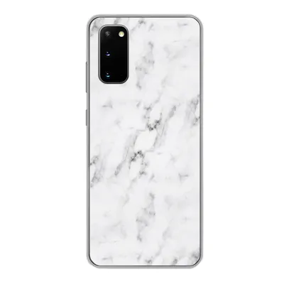 Produktbild von MuchoWow® Handyhülle Schutzhülle Hülle für Samsung Galaxy S20 Marmor - Luxus - Weiß - Grau - Marmoroptik Silikon Softcase Handy Hülle - Bild