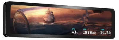 11,3" IPS-LCD-Display 1920x400, magnetisch, USB-C, schwarz