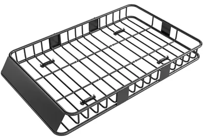 Produktbild von HOMCOM Dachkorb Auto Dachträger Universal Gepäckkorb Gepäckträger Metall Schwarz