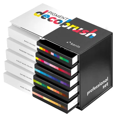 Produktbild von karin Pigment Decobrush, Mehrfarbig, Mehrfarbig, 60 Farben, Junge/Mädchen, Box, 60 Stück(e)