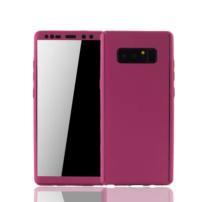 Immagine prodotto di Custodia protettiva per Samsung Galaxy Note 8, cover completa, protezione per lo schermo a 360 gradi, colore rosa