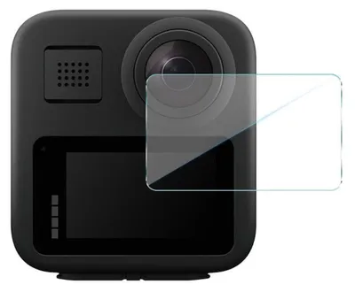 Obrázek produktu pro Ochranná fólie z tvrzeného skla pro GoPro Max. Robustní, odolná fólie s pomůckou pro snadnou aplikaci