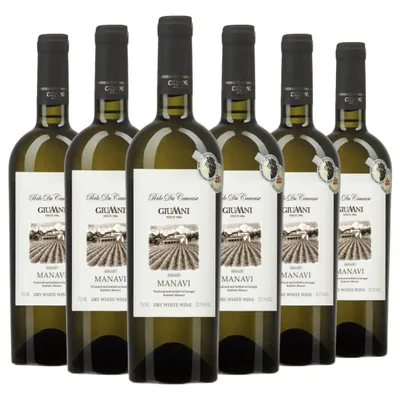 Produktbild von Giuaani Manavi Mtsvane Georgischer Weißwein Trocken (6 x 0,75L)