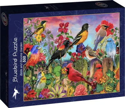 Produktbild von BLUEBIRD Puzzle Ptci in einem blü henden Garten 500 Puppen