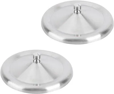 Zdjęcie produktu dla Stal nierdzewna – kemping i biuro – 12 cm – pokrywki do herbaty, kawy i wody (2 sztuki)