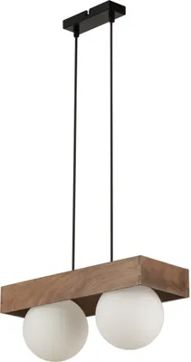 Obrázek produktu pro Boho skandinávská dekorativní závěsná lampa dvojité bílé koule Bloom 2xG9 12W Sigma Lighting