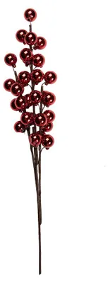 Immagine prodotto di Clayre & Eef Decorazione natalizia 10x9x60 cm in plastica rossa