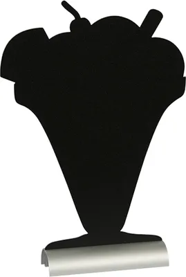 Produktbild von Securit Tischaufsteller SILHOUETTE "Eis" mit Kreideoberfläche