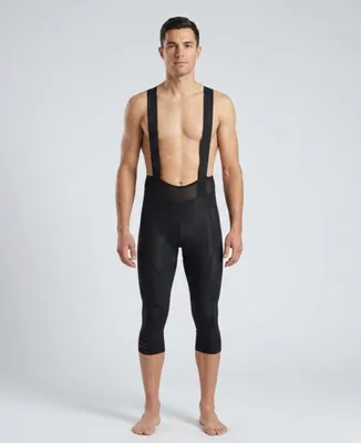 Zdjęcie produktu dla Spodnie 3/4 Silvini Alvo Bib MP2631 – męskie, elastyczne spodnie z szelkami i wkładką, czarne, rozmiar 3XL 3126-MP2631-08087