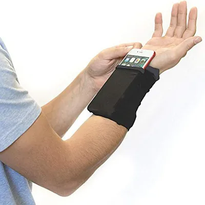 Produktbild von Schweißbeständiges Sport-Armband mit Reißverschluss für Mobiltelefone und Wertsachen