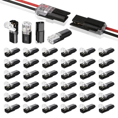2-polige Steckverbinder 40 Stk. 12V für 18-22 AWG Kabel