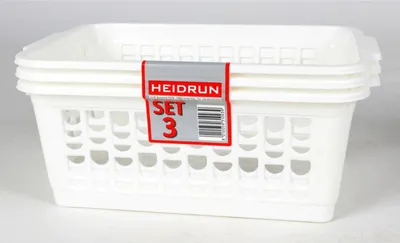Produktbild von 8x Körbchen 3er Set 30x20x11cm Aufbewahrung Korb Kisten Boxen Regal Lagerung