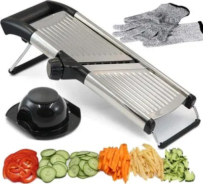Produktbild von Famanu Mandoline Gemüseschneider - Verstellbare Allesschneider für Gemüse und Obst