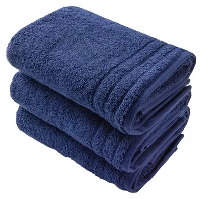 Image de ARTG - Serviette, coton issu de l'agriculture biologique LT3788 (taille unique) (bleu foncé)