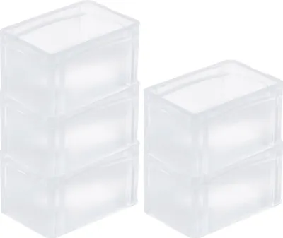 Produktbild von SparSet 5x Transparenter Eurobehälter BasicLine mit geschlossenem Griff | HxBxT 17x20x30cm | 7,2 Liter | Eurobox, Transportbox, Transportbehälter, Stapelbehälter