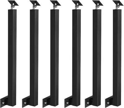 Productafbeelding van Famanu trapleuningbalusters - Verstelbare hoekbeugel van 270° in zwart