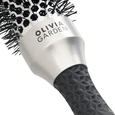 Imagen del producto de Olivia Garden Essential Blowout: Cepillo para el cabello de 35 mm, color plateado