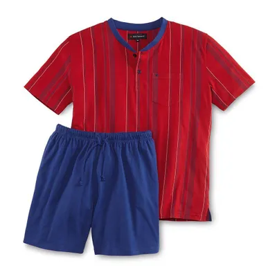 Produktbild von Rick Armand Herren Shorty Schlafanzug Sommer Pyjama Baumwolle Kurzarm Shorts Gr. M