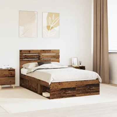 Obrázek produktu pro vidaXL Rám postele z regenerovaného dřeva 120 x 190 cm z masivního borovicového dřeva