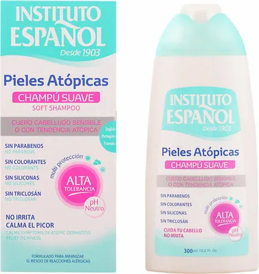 Produktbild von Instituto Español 8411047108321, 300 ml, Shampoo, Frauen, Ernährung, Schutz, Beruhigend, Flasche, Aqua (water), Disodium cocoamphodiacetate, Cocamidopropyl betaine, Disodium laureth...