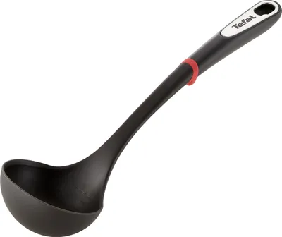 Produktbild von Tefal Ingenio Suppenkelle 40 cm K20601, Silikon, Schwarz, Rot, China, 77,9 mm, 110 g, 92 mm