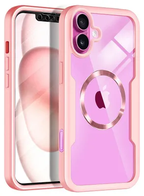 Produktbild von Techsuit ColorVerse 360 Hülle mit Schutzfolie und MagSafe für Apple iPhone 16 Plus - Rosa