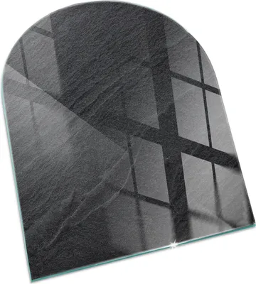 Produktbild von Textur von Naturstein – Glasbodenplatte für – Kaminofen – Kaminplatte Glas – Schutzglas – Funkenschutzplatte –Glasbodenplatte Feuerfeste – Hitzeschutzplatte – Bodenschutz aus Glas – 80x70 cm